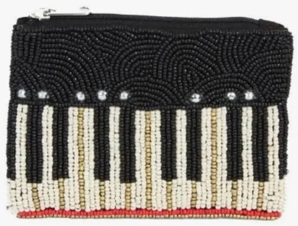 Beaded Coin Purse | Piano